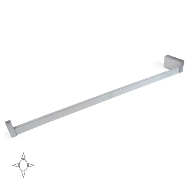 Emuca Asta Appendiabiti LED Armadio 1008-1158 mm Alluminio Sensore