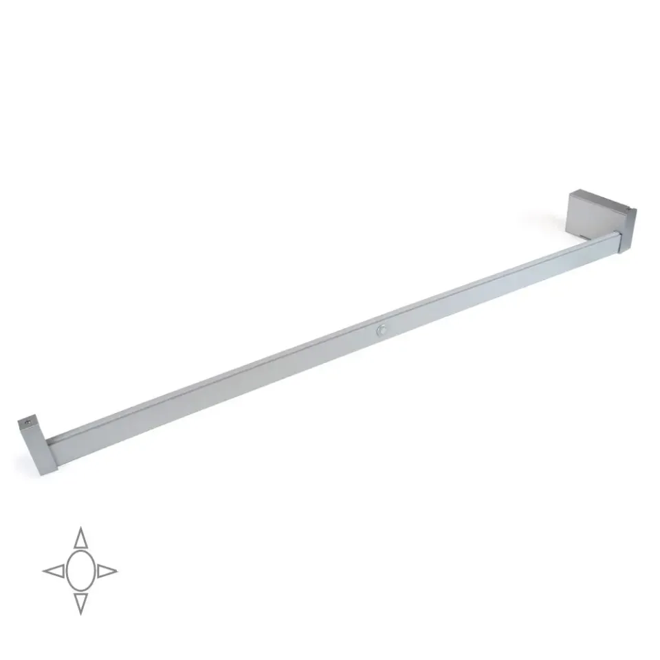 Emuca Asta Appendiabiti LED Armadio 1008-1158 mm Alluminio Sensore