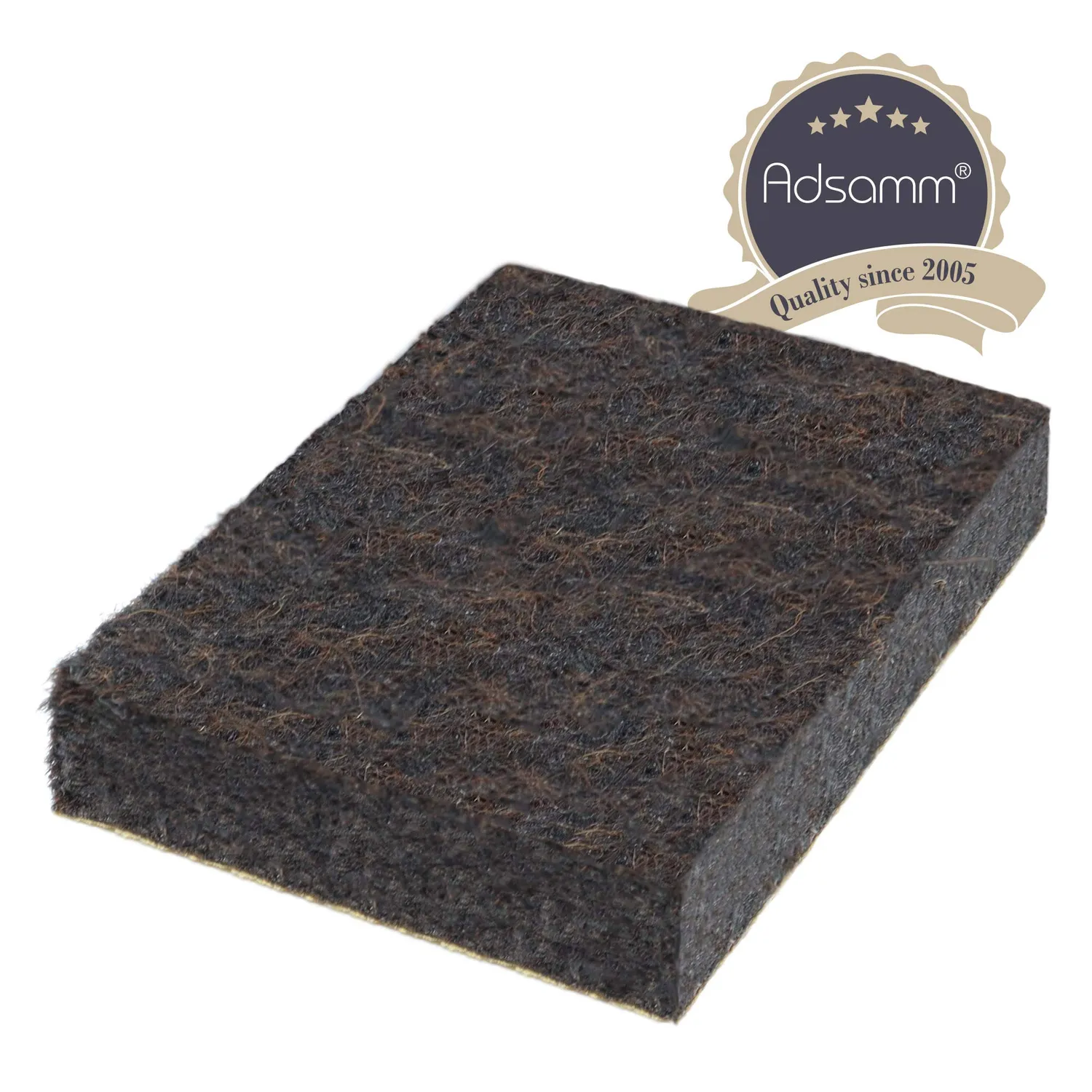 Adsamm Feltrini Autoadesivi 25x35 mm 100 Pezzi Marrone Extra