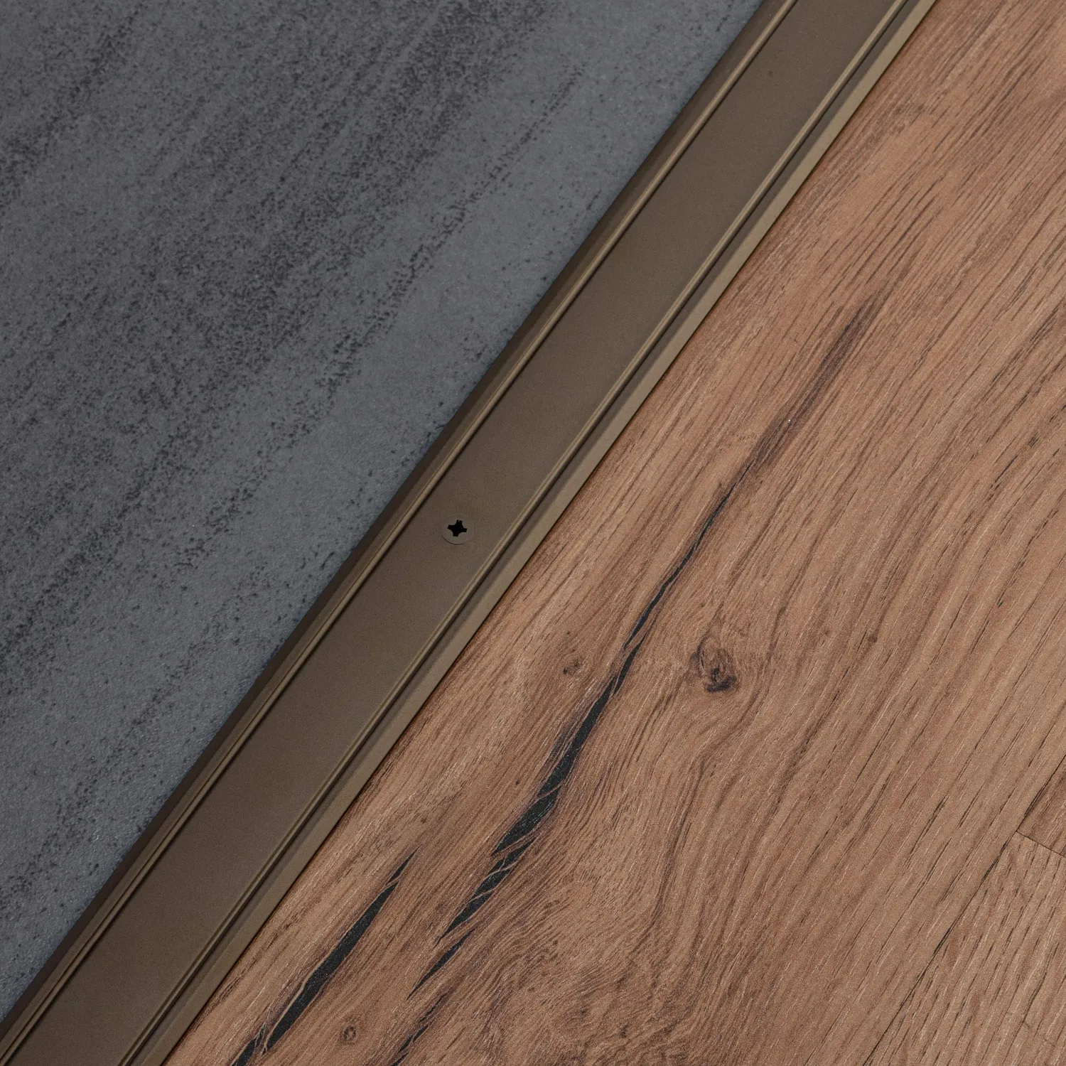 Gedotec profilo transizione alluminio bronzo 100 cm 30 mm