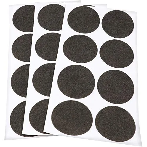 Adsamm feltrini ultrasottili Ø 50 mm marroni 24 pezzi da 1,5 mm