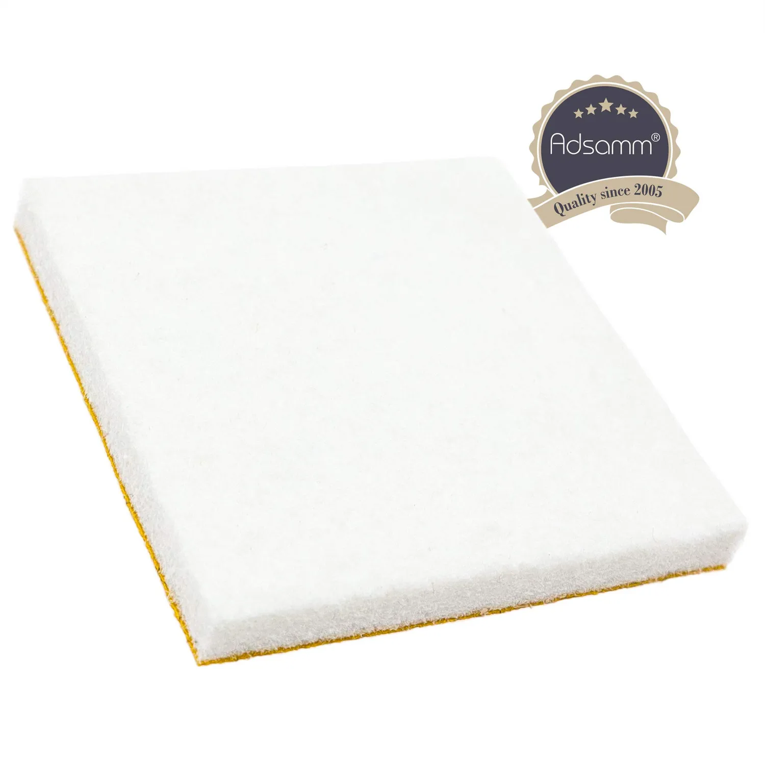 Adsamm Feltrini Alta Densità 45x45 mm 32 Pezzi Bianchi 5,5 mm