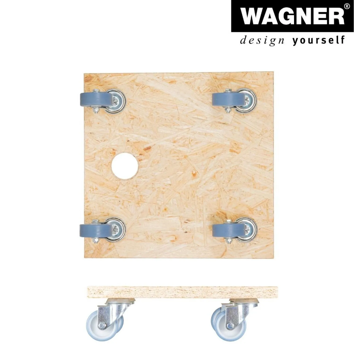 Wagner MM 1357 carrello trasporto quadrato 29x29 cm 250 kg