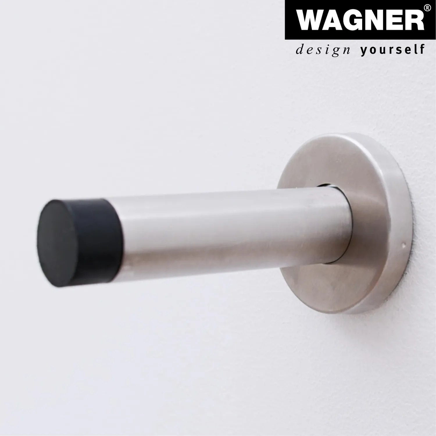 WAGNER Stick 15806411 fermaporta muro zinco satinato