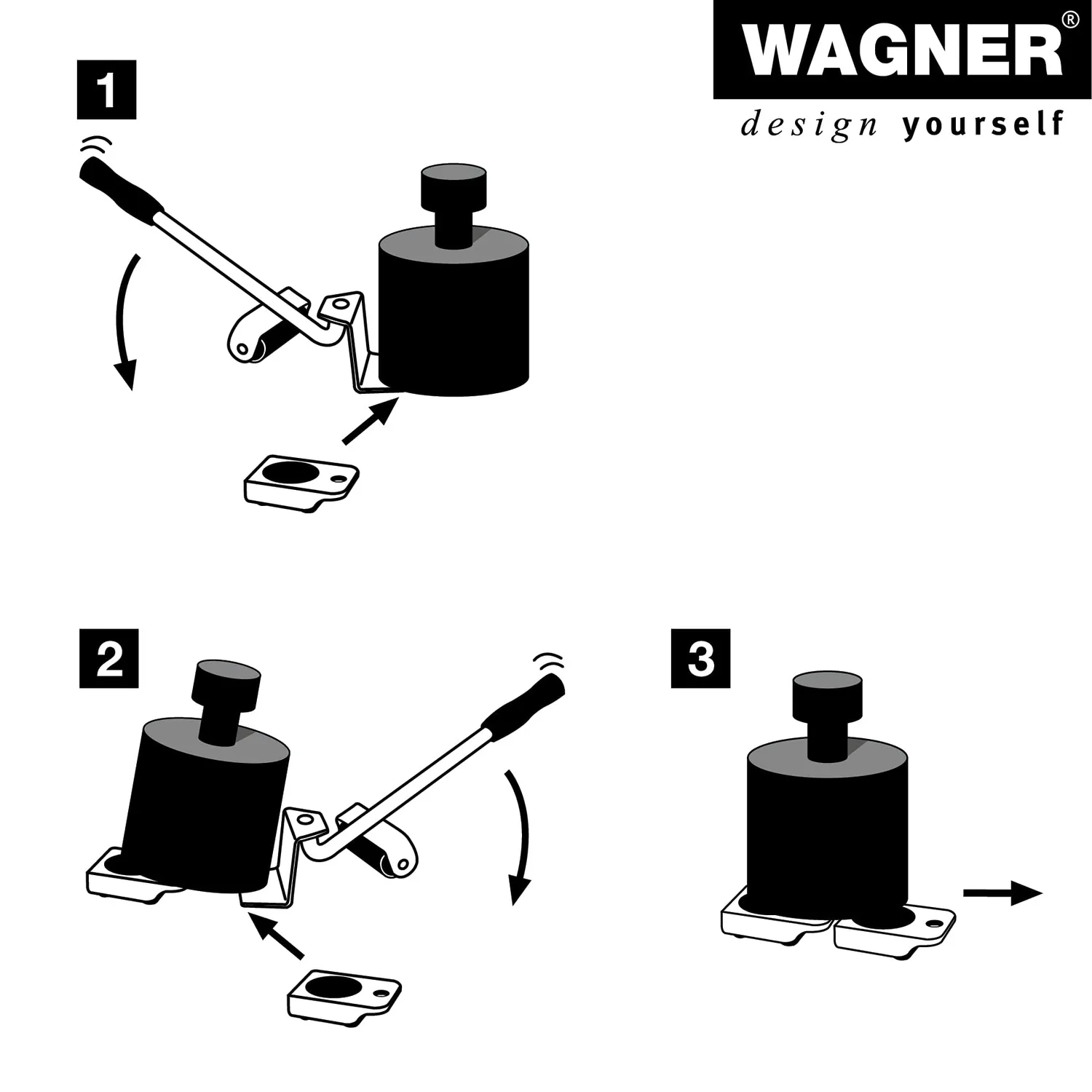 Wagner MM 3121 sollevatore mobili 150 kg acciaio