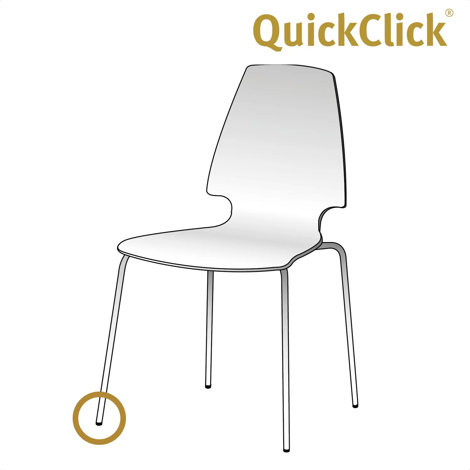 Wagner QuickClick 15787200 base Smart piedini set 4 pezzi 18/22 mm 12°