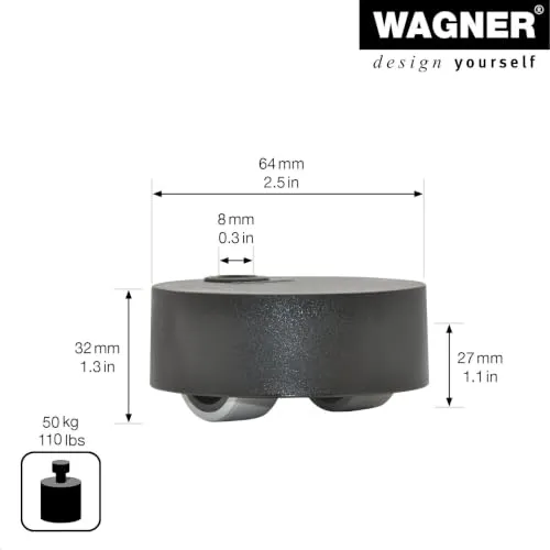 Wagner Rondo RO 7270 rotella bassa nera 27 mm morbida