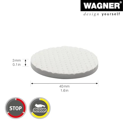 Wagner Soft Pads 16024099 feltrini bianchi 4 pezzi antiscivolo