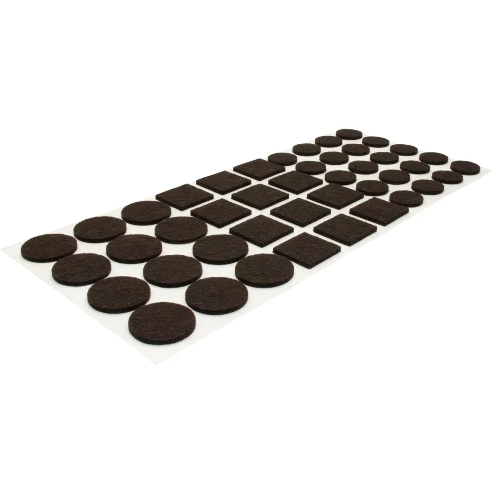 Wagner 15177599 set feltrini adesivi 44 pezzi marroni misti