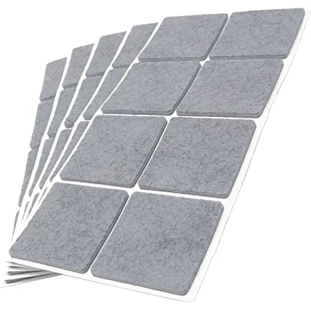 Adsamm Feltrini Autoadesivi Quadrati 50x50 mm Grigio 40 Pezzi 3,5 mm