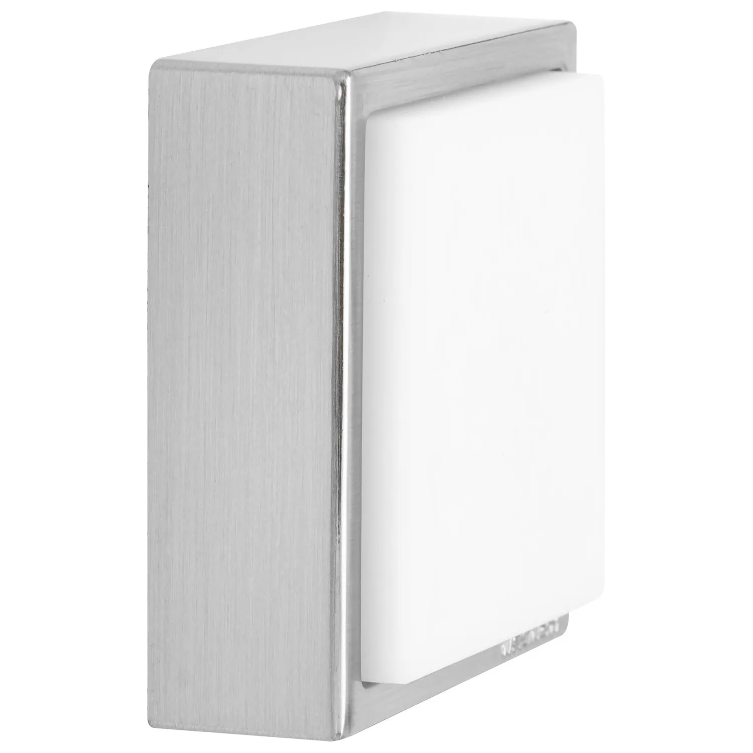 Wagner fermaporta muro 30x30x9 mm zinco gomma bianca