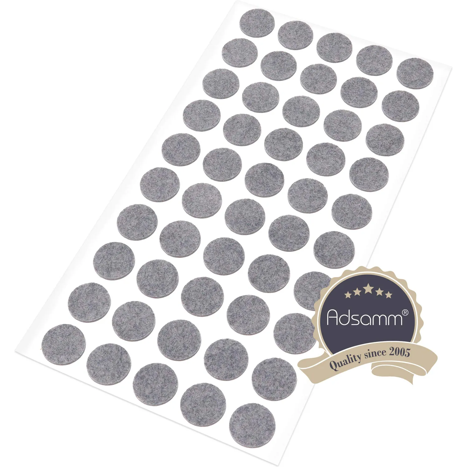 Adsamm feltrini ultrasottili ø 16 mm grigi 50 pezzi 1,5 mm