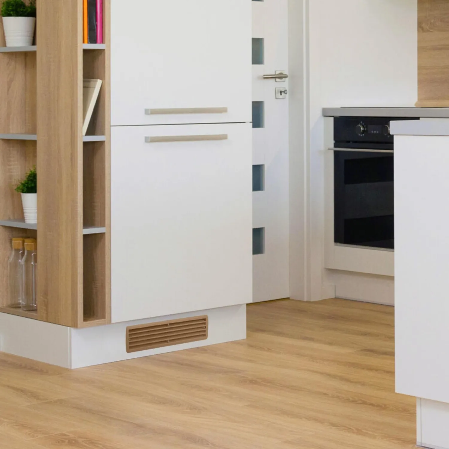 Gedotec griglia ventilazione porta 457x92 mm acero 1 set