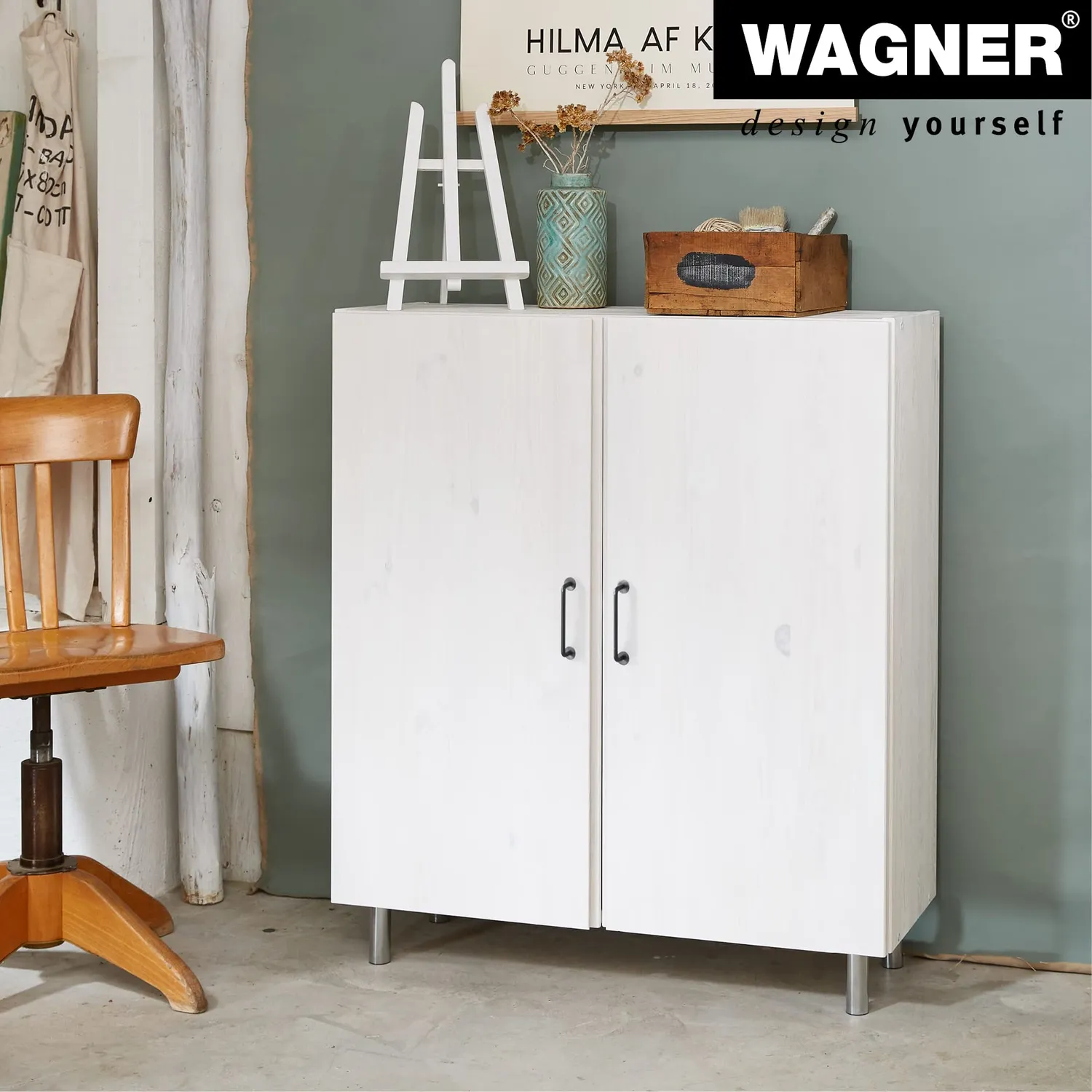 Wagner 1510 piede per mobili cromo 100 mm