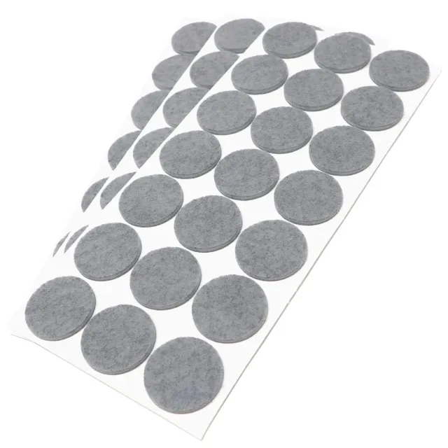 Adsamm Feltrini Autoadesivi Rotondi 63 Pezzi Grigio Ø 30 mm