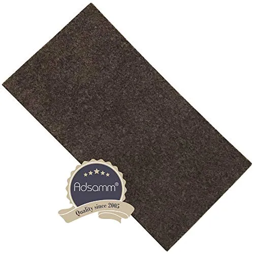 Adsamm Feltro Autoadesivo 1,5 mm Marrone 10 Fogli 10x20 cm