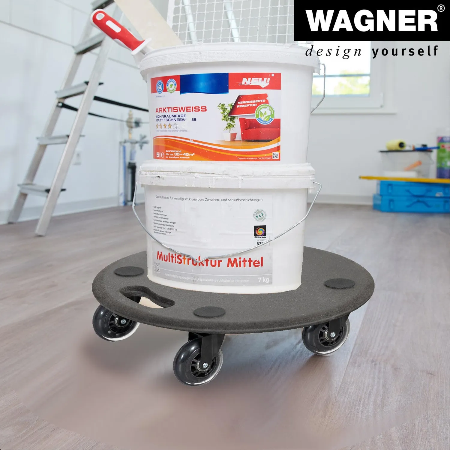 Wagner 1610 carrello trasporto rotondo Ø38 MDF 250 kg