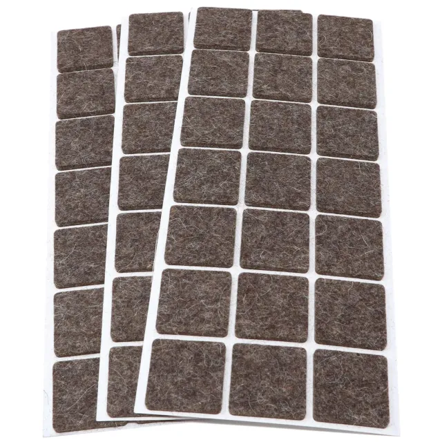 Adsamm Feltrini Quadrati 30x30 mm Marrone 63 Pezzi Lana