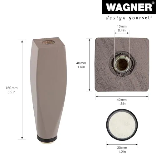 Wagner ST 7441 gamba legno 150 mm tortora