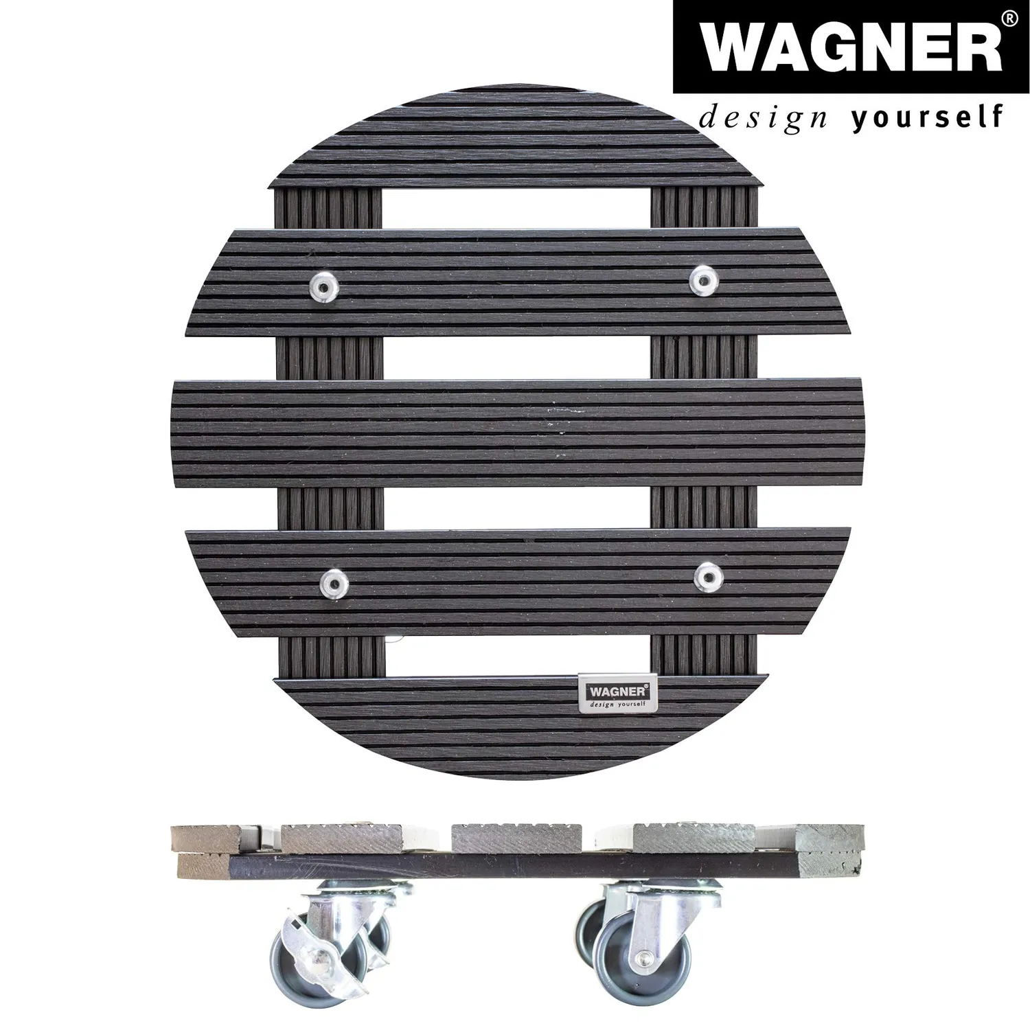 WAGNER WPC 20052501 Carrello Piante Ø29 cm Antracite 100 kg