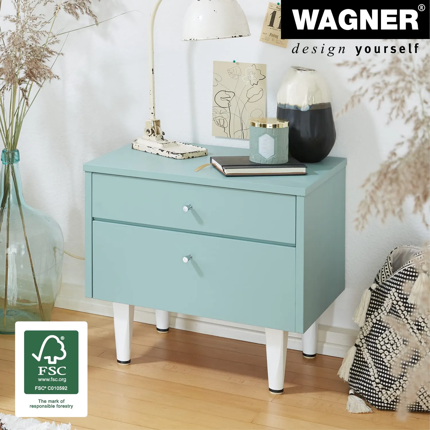 Wagner Design ST 7240 gamba mobile legno pino 150 mm 1 pz