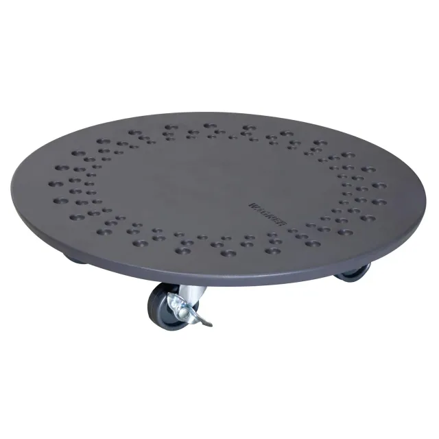 WAGNER Design Cemento sottovaso con ruote Ø 20 mm ardesia