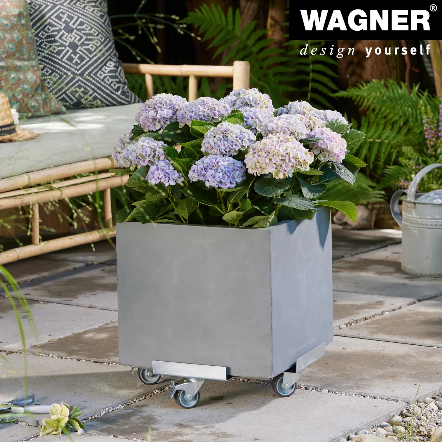 Wagner Steel Design GH 7010 sottovaso ruote Ø38 cm