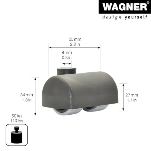 Wagner RO 7370 rotella design nera 27 mm