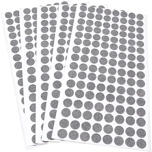Adsamm ultrasottili feltrini rotondi ø 12 mm grigi 640 pezzi 1,5 mm