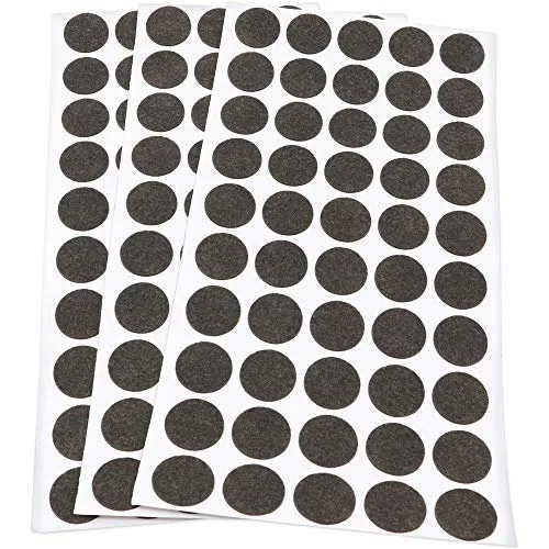 Adsamm 20x20 mm feltrini autoadesivi marrone 150 pezzi ultrasottili