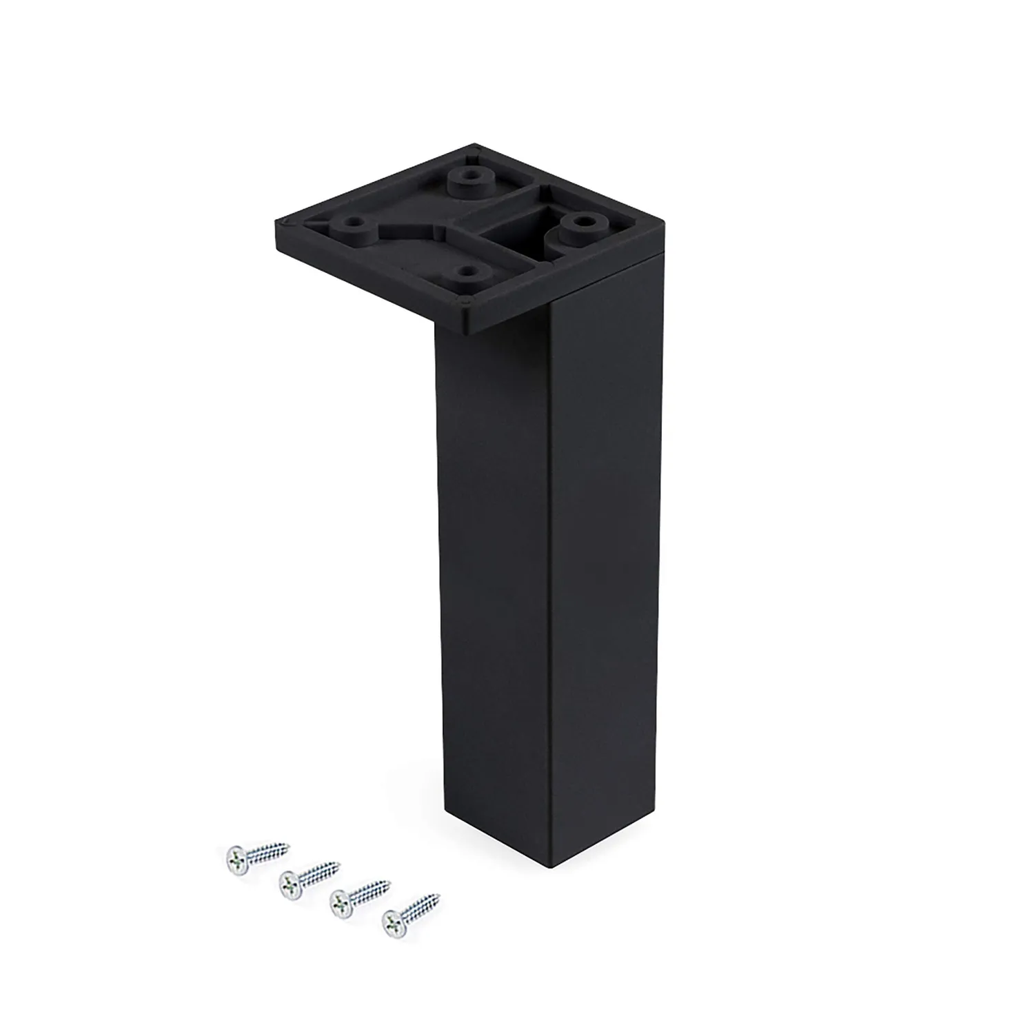 Emuca piedini mobili plastica angolari H100 mm bianchi 4pz