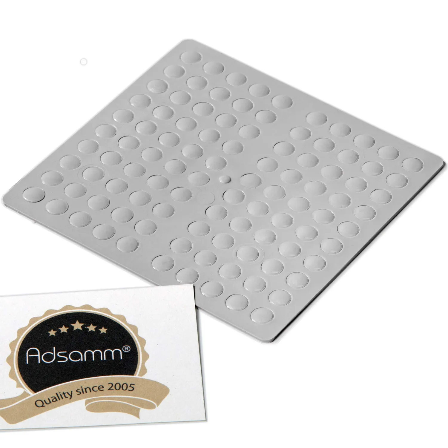 Adsamm tamponi paracolpi adesivi grigi semisferici feltro