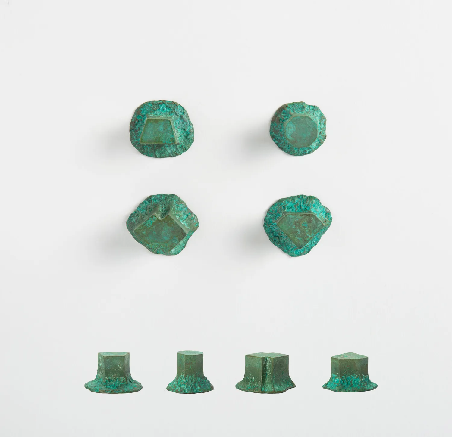 NIVA Design Solido pomello ottone verde acidato