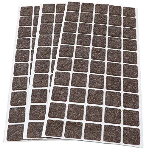 Adsamm Quality 20x20 mm feltrini autoadesivi 150 pezzi marrone