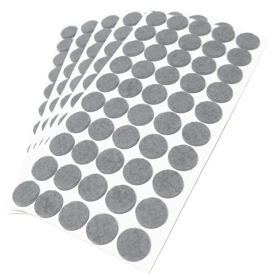 Adsamm Feltrini Autoadesivi Ø 22 mm Grigio 250 Pezzi Sintetici