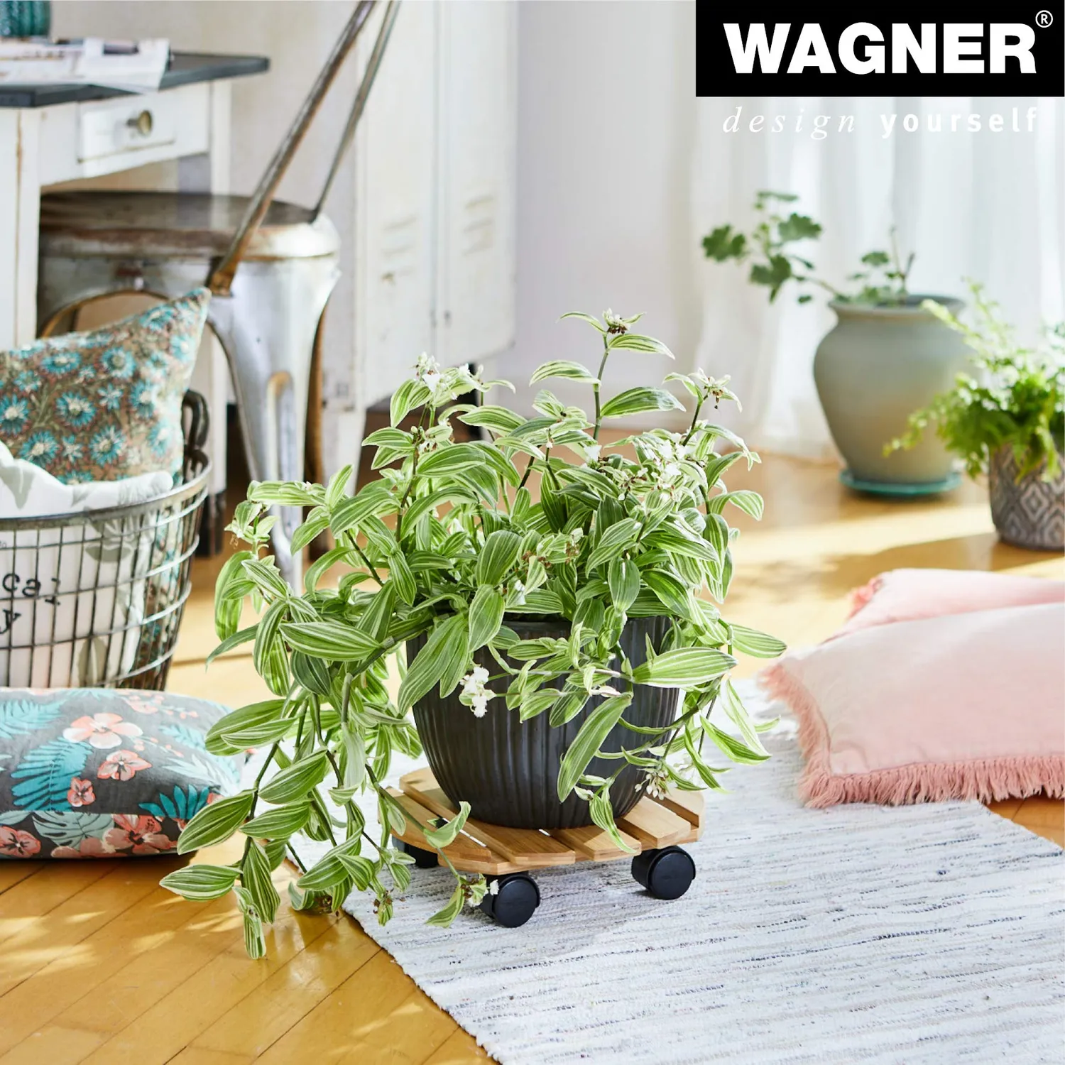 Wagner Design Yourself 20026701 carrello piante bamboo 29 cm
