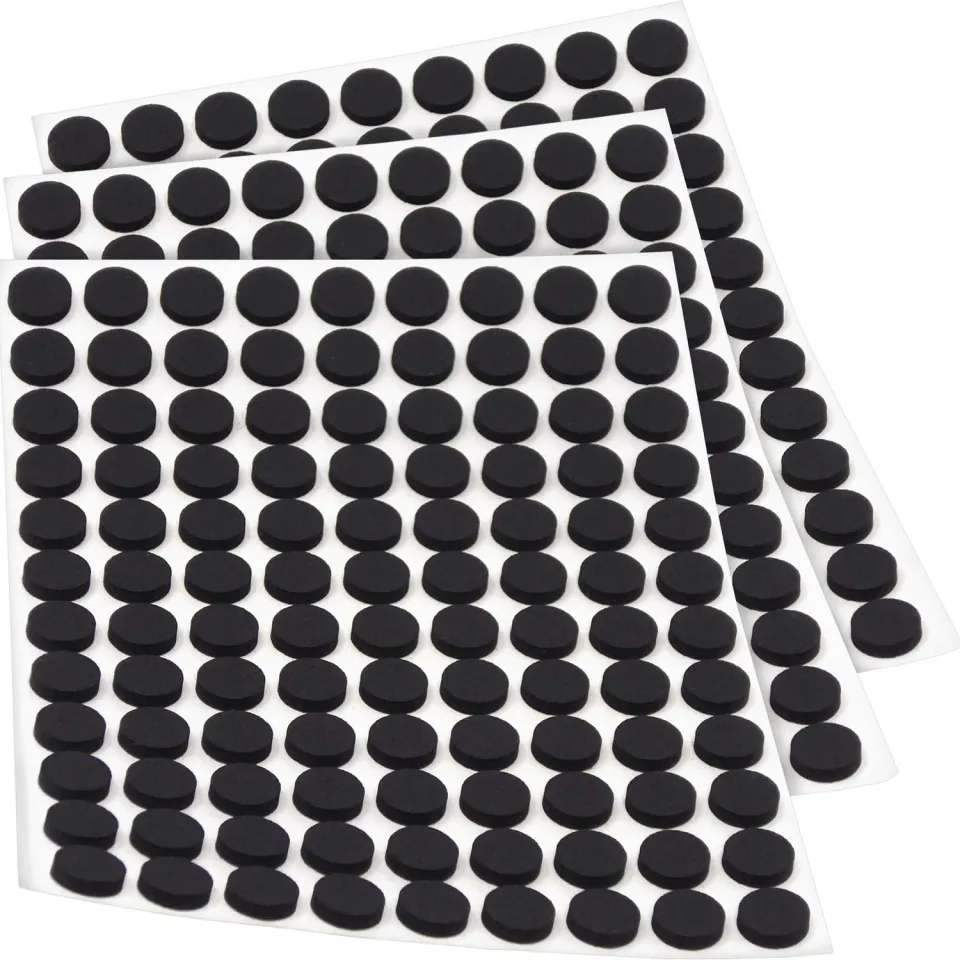Adsamm antiscivolo gommini tondi ø10 mm neri 324 pezzi gomma