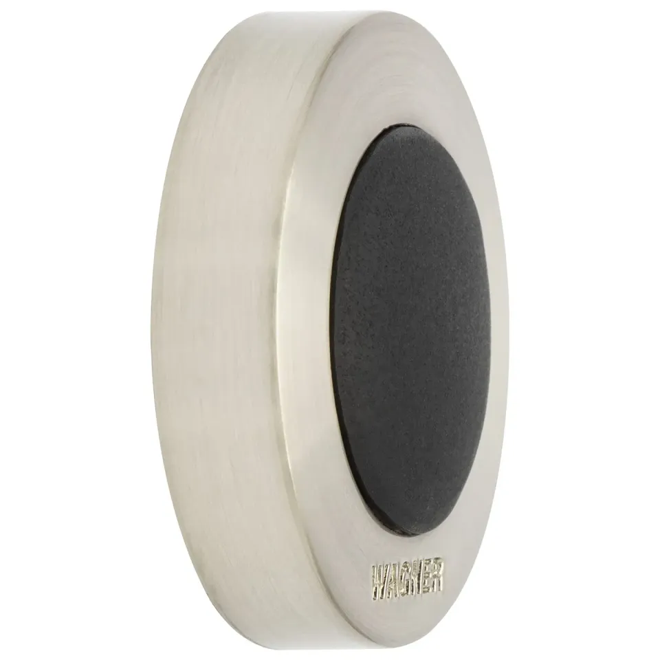 Wagner 15514011 Fermaporta Muro Ø38mm Effetto Inox