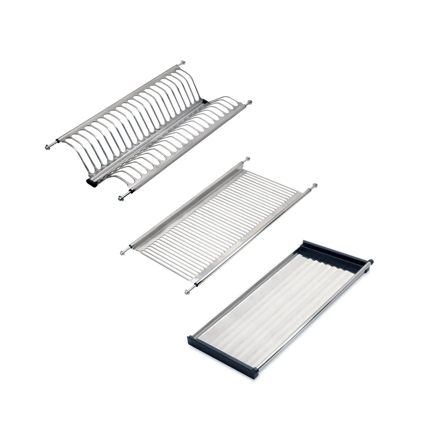 Emuca scolapiatti pensile inox 70 cm argento gocciolatoio