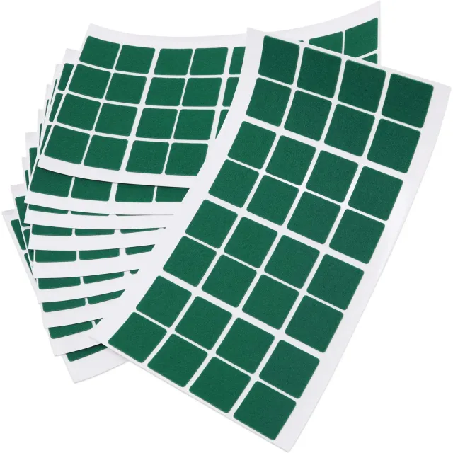 Adsamm 25x25 mm feltrini autoadesivi verde 320 pezzi ultrasottili
