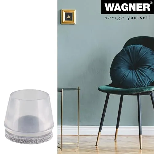 Wagner EH 0568 tappi tubi acciaio 4 pezzi trasparenti feltro