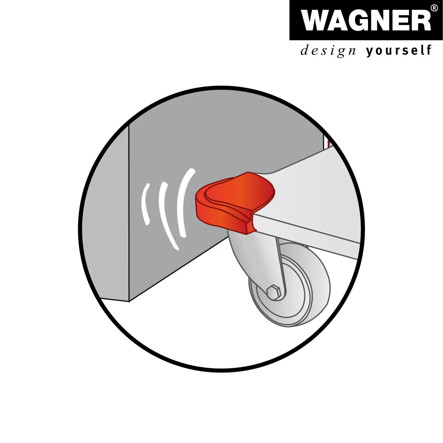 Wagner MM 3057 paraspigoli 4 pezzi rossi