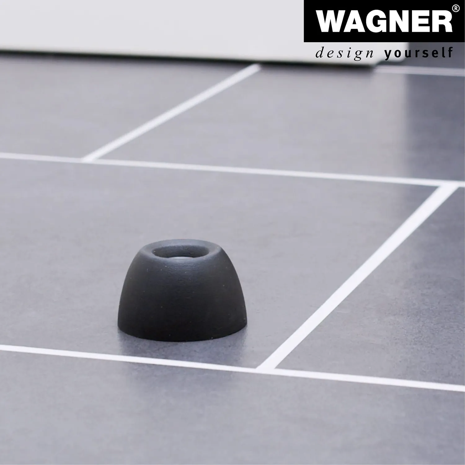Wagner Calice Outdoor fermaporta pavimento 50x30 mm gomma