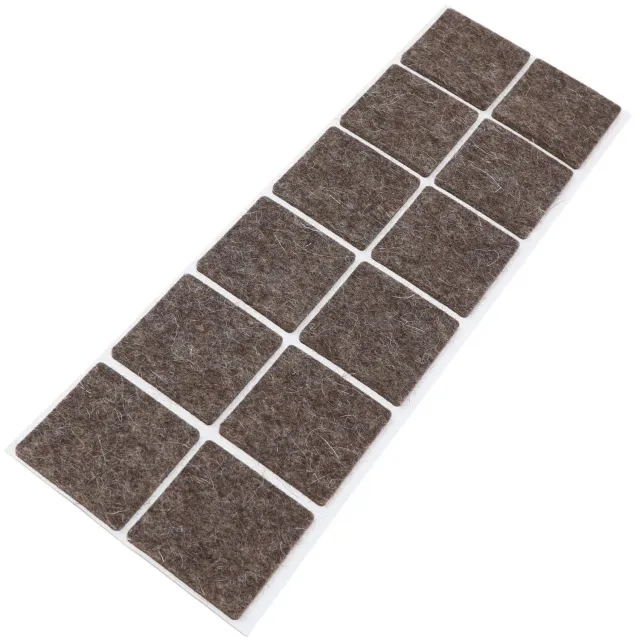 Adsamm feltrini lana 40x40 mm marroni 12 pezzi 3 mm