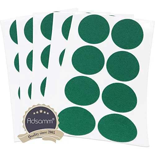 Adsamm Feltrini Autoadesivi Ø 50 mm Verde 40 pz Ultrasottili