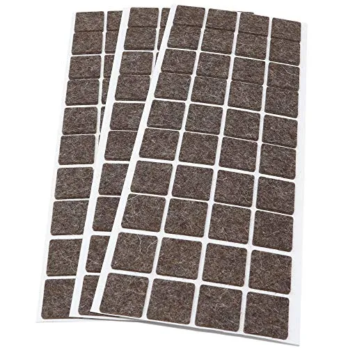 Adsamm Quality 25x25 mm feltrini autoadesivi 120 pezzi marrone