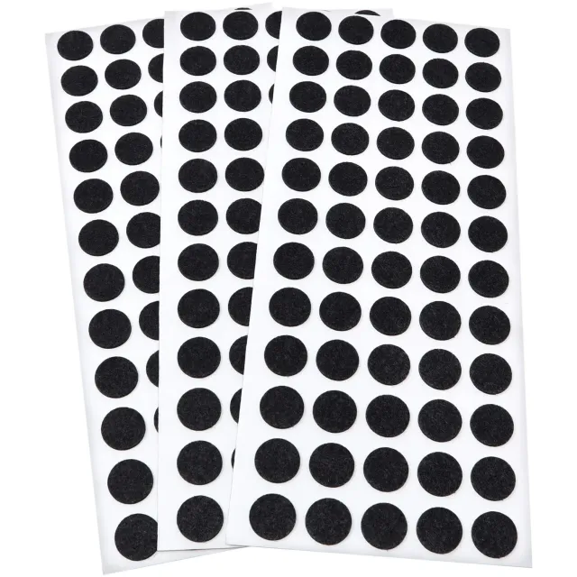 Adsamm feltrini ultrasottili Ø 14 mm neri 180 pezzi da 1,5 mm