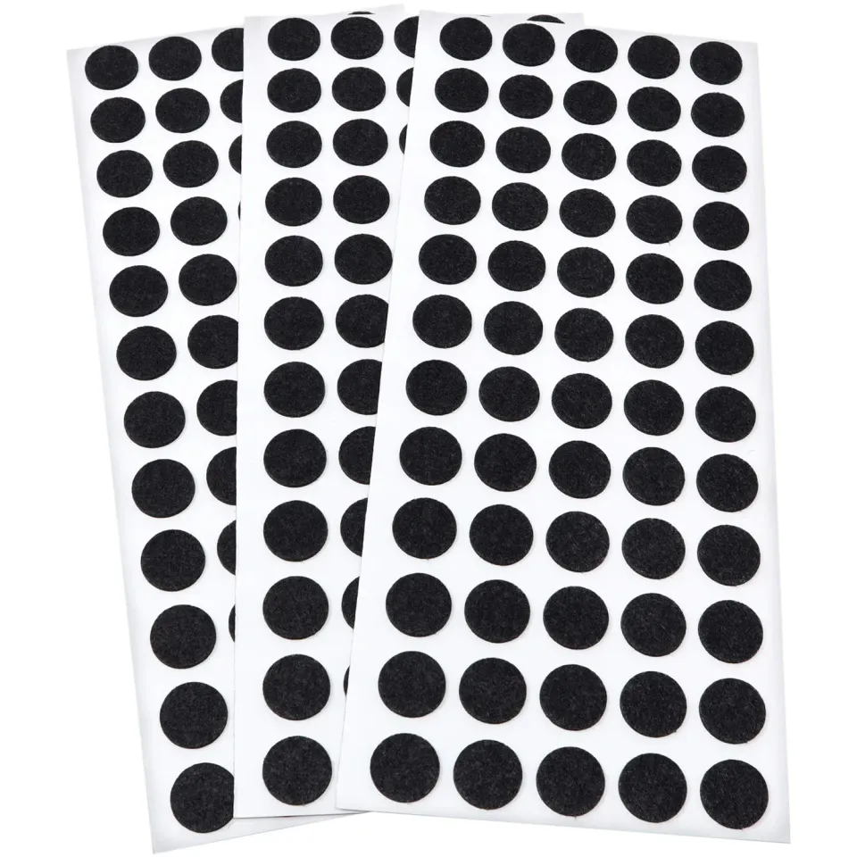 Adsamm feltrini ultrasottili Ø 14 mm neri 180 pezzi da 1,5 mm