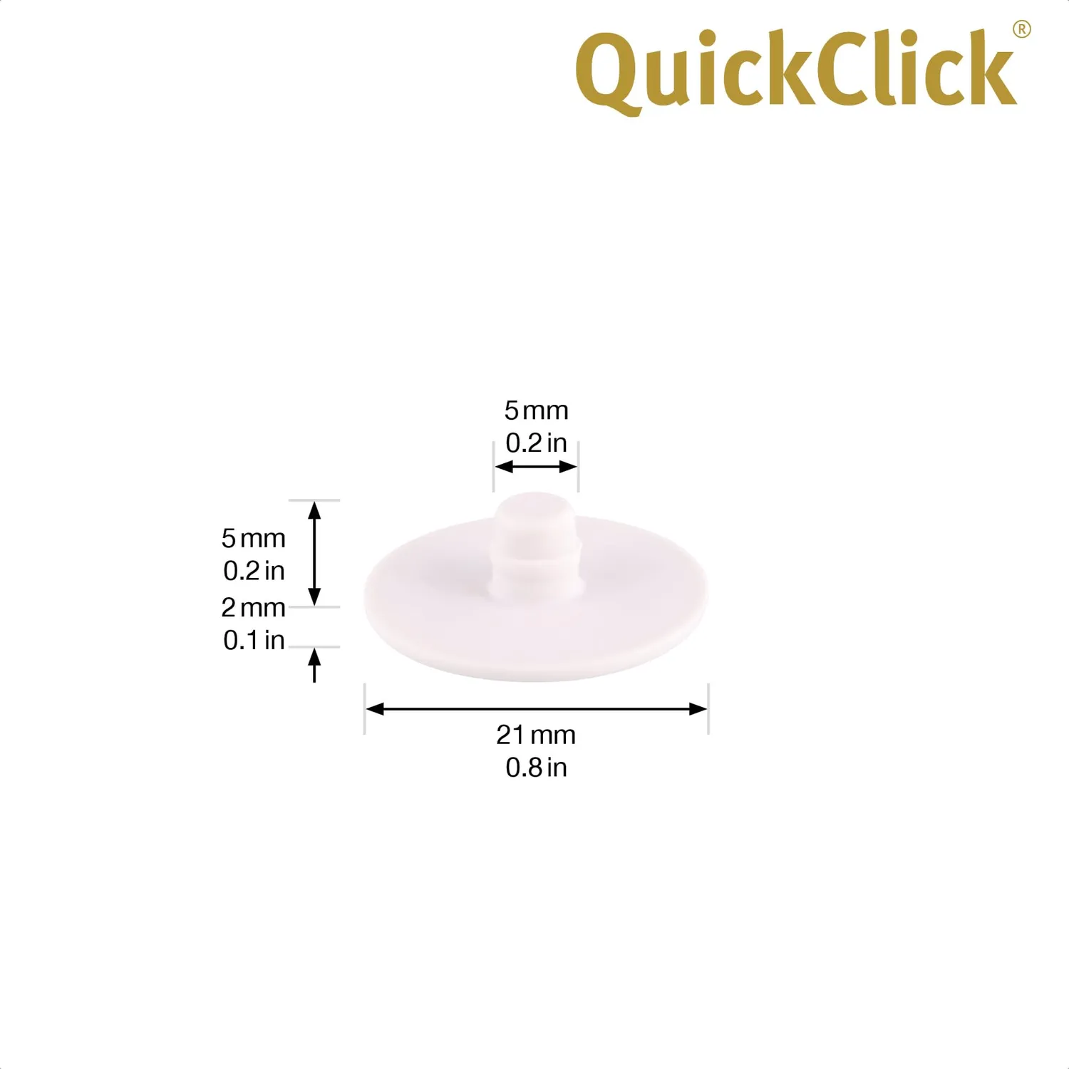 Wagner QuickClick 15788100 pattini ricambio Hyper 8pz Ø20 mm