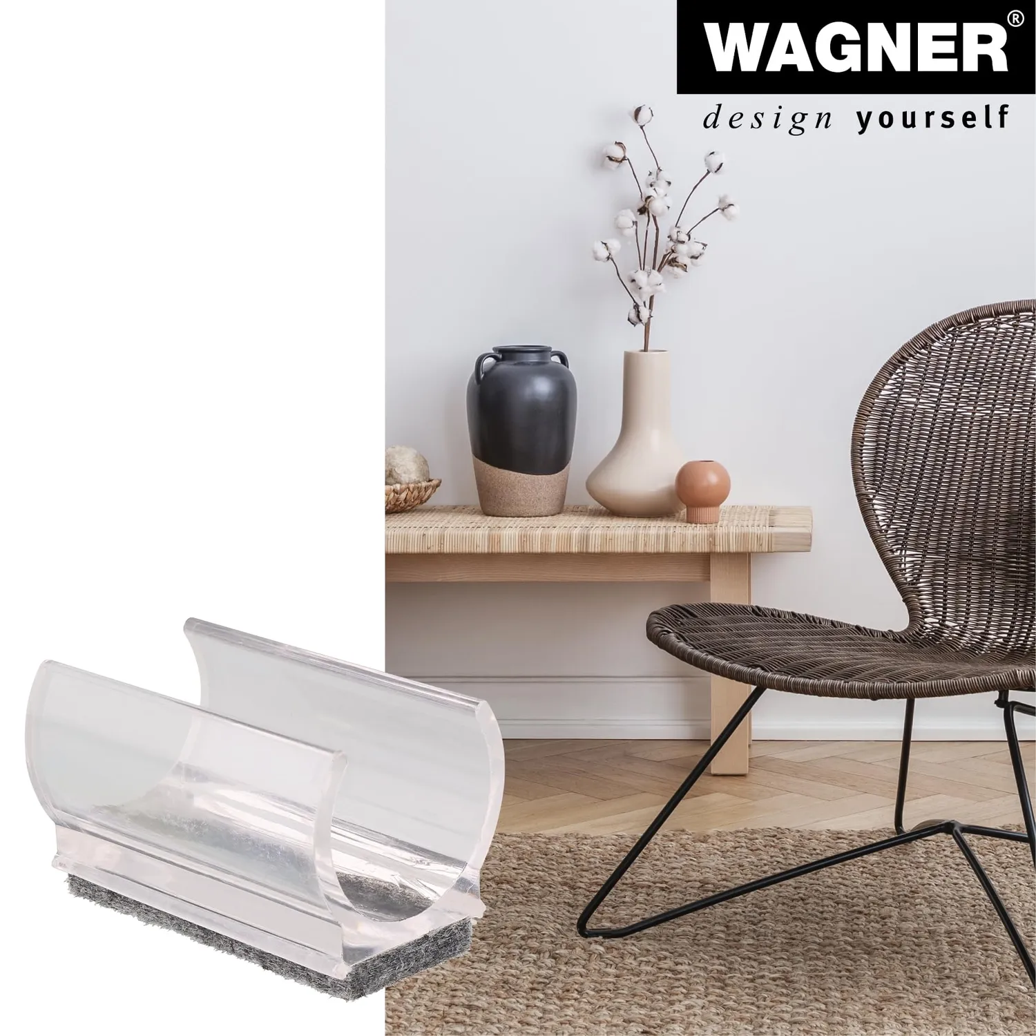 Wagner 15069499 feltrini tubi tondi 22-29 mm 4 pezzi